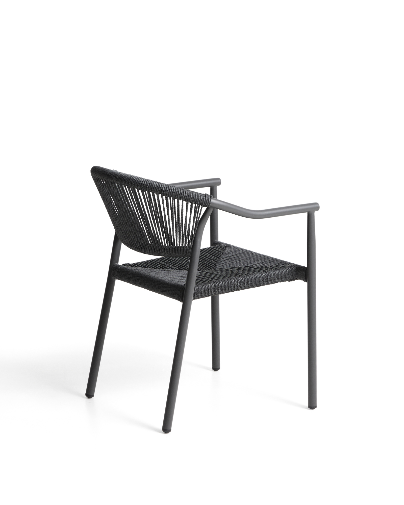 Уличный стул Livadia из серого алюминия и веревки La Forma 482289