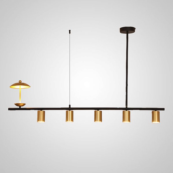 Подвесной светильник HETLEY L120 Gold Black by ImperiumLoft