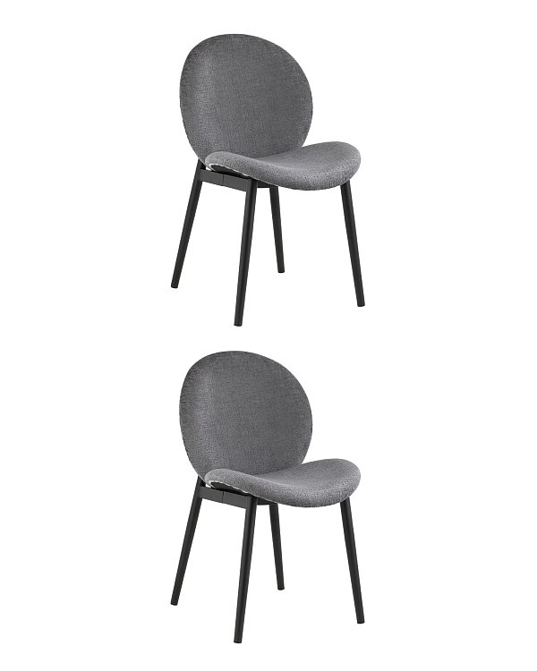 Стул Эллиот ткань альпака серый 2 шт, Stool Group