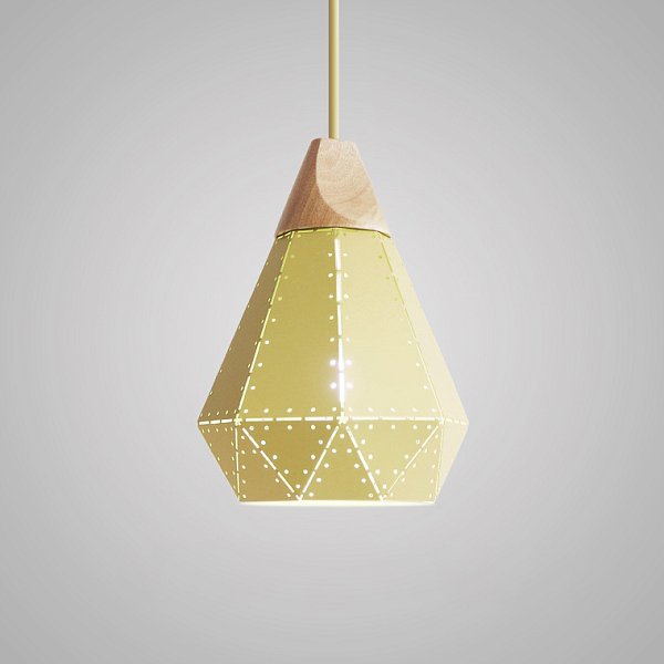 Подвесной светильник EDGE D22 B Yellow by ImperiumLoft