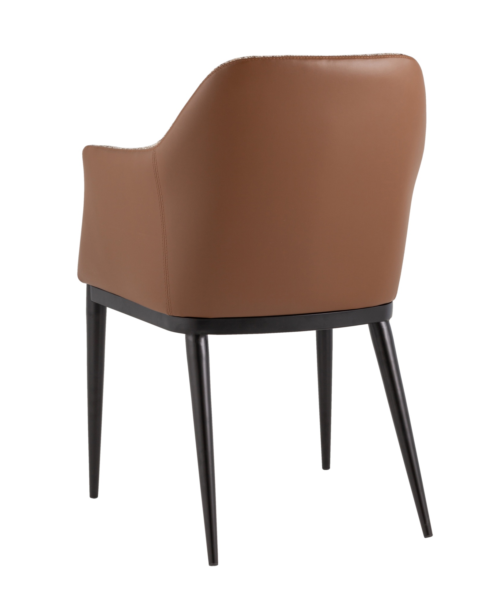 Стул обеденный Itan коричневый с коричневой экокожей Stool Group