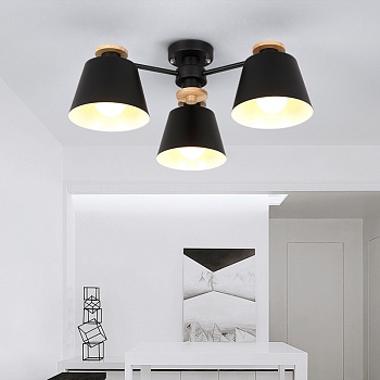 Люстра на штанге SCAD D66 Black by ImperiumLoft