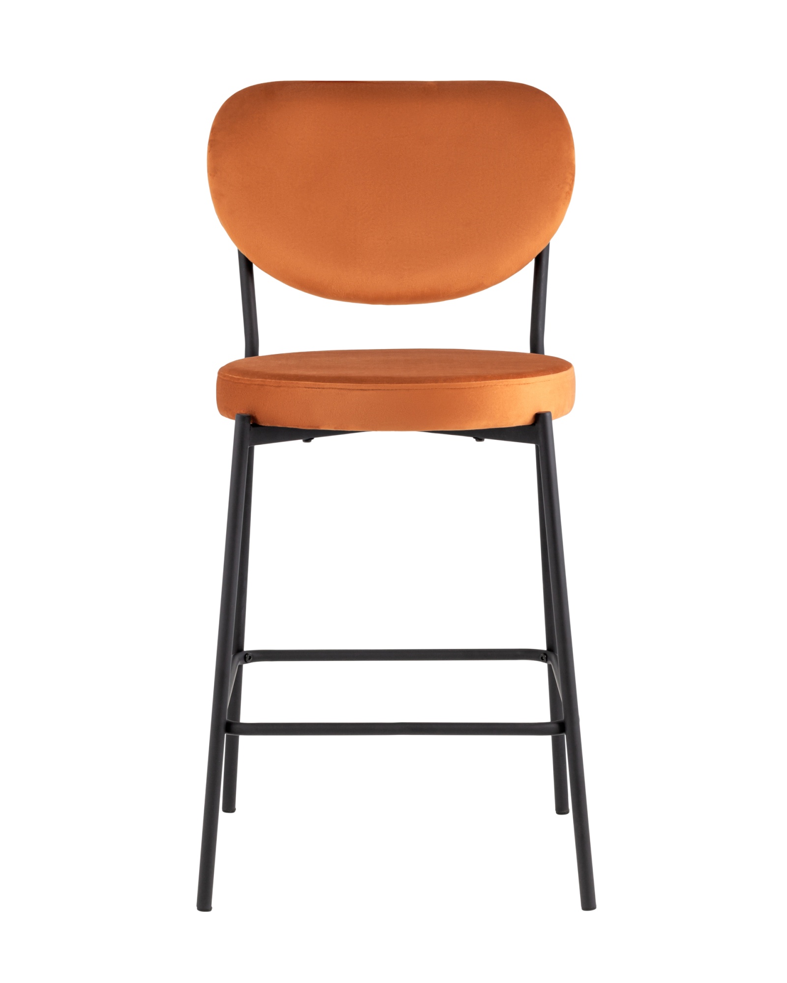 Стул полубарный Барбара NEW велюр терракотовый Stool Group