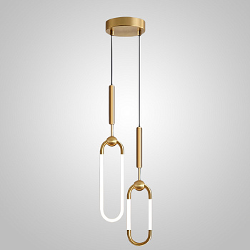 Подвесной светильник FINNUR DUO B H40 Brass by ImperiumLoft