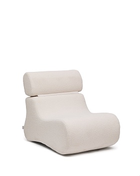 Club Кресло цвета экрю из ткани букле La Forma (ex Julia Grup)