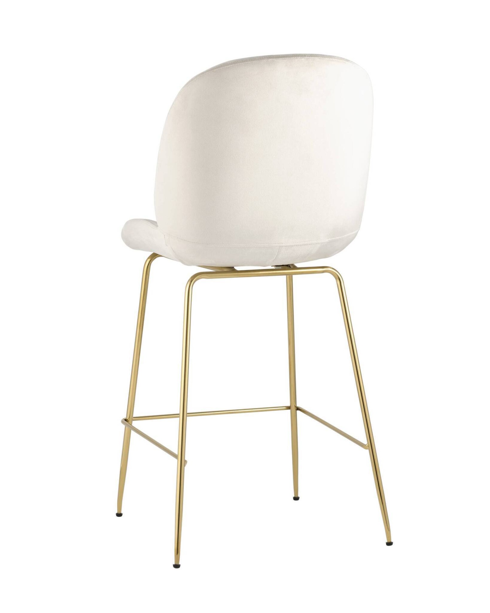 Стул полубарный Beetle со спинкой бежевый Stool Group