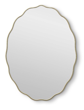 Fancy Oval Gold Зеркало в тонкой раме Smal Art-Zerkalo SM193GL