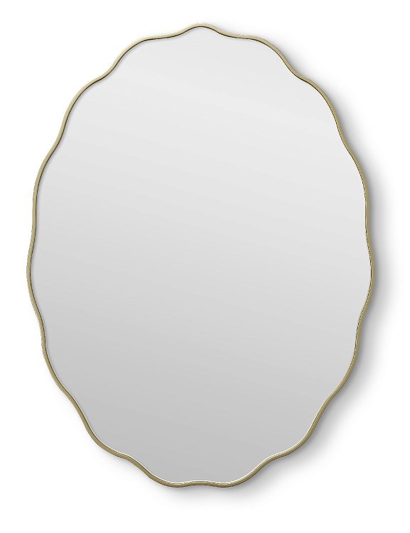 Fancy Oval Gold Зеркало в тонкой раме Smal Art-Zerkalo SM193GL