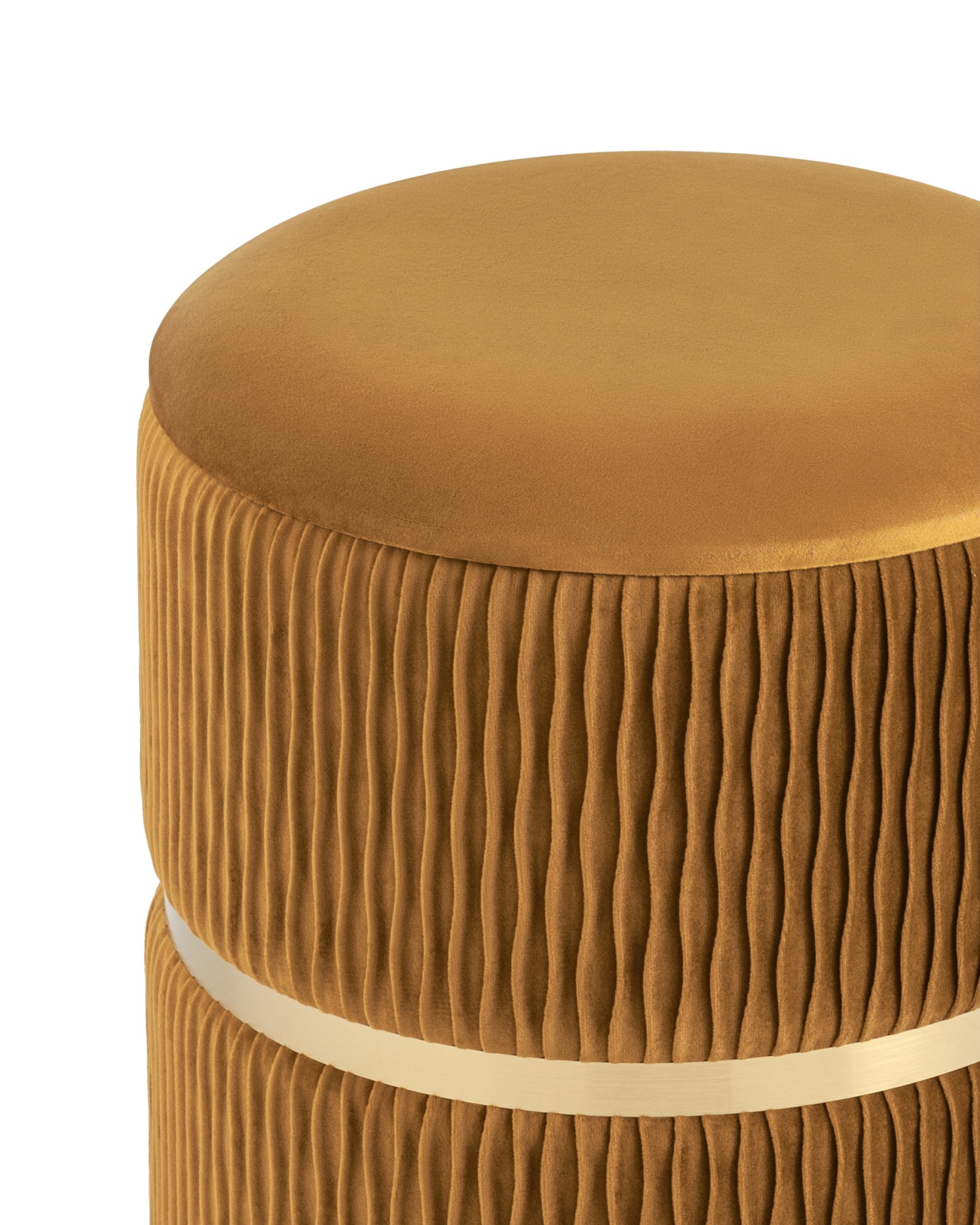 Пуф Джесси с ящиком велюр горчичный Stool Group