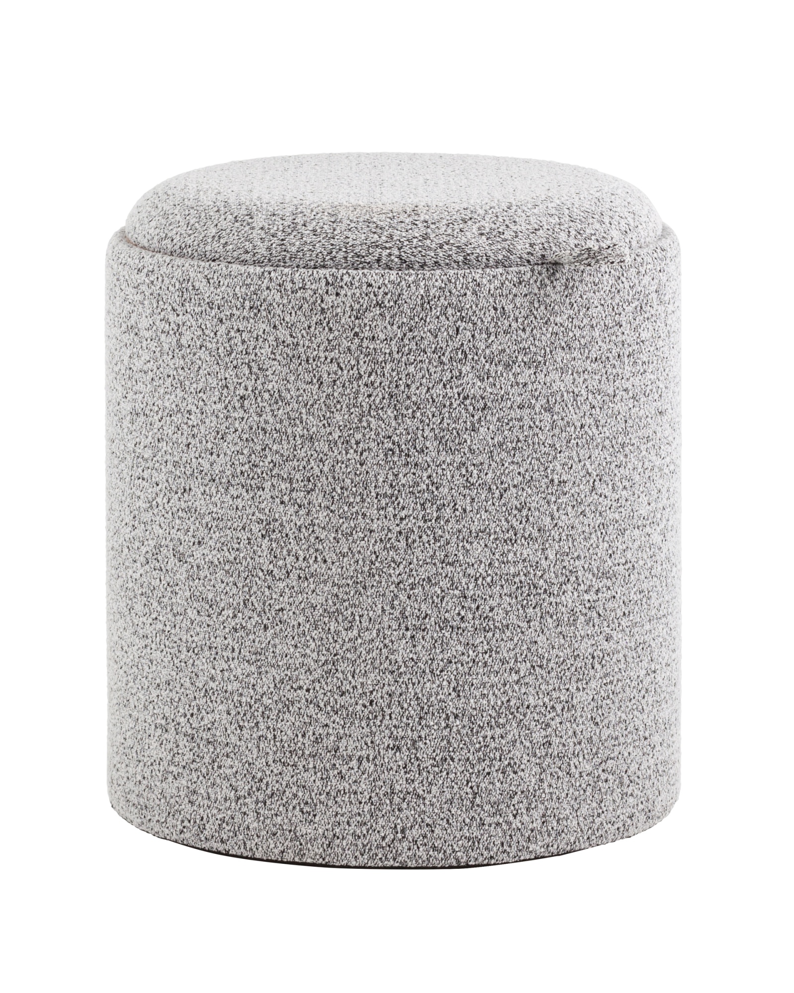 Пуф-столик с ящиком Хюгге S букле серый Stool Group