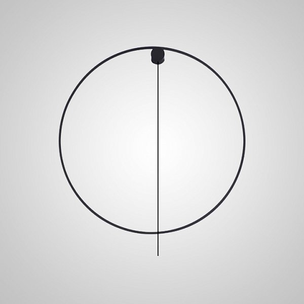 Настенный светильник WILD RING B D50 Black by ImperiumLoft