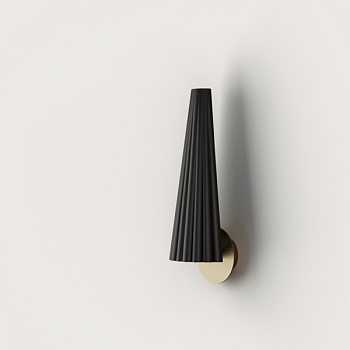 Бра Bion золотое с черным абажуром Aromas del Campo