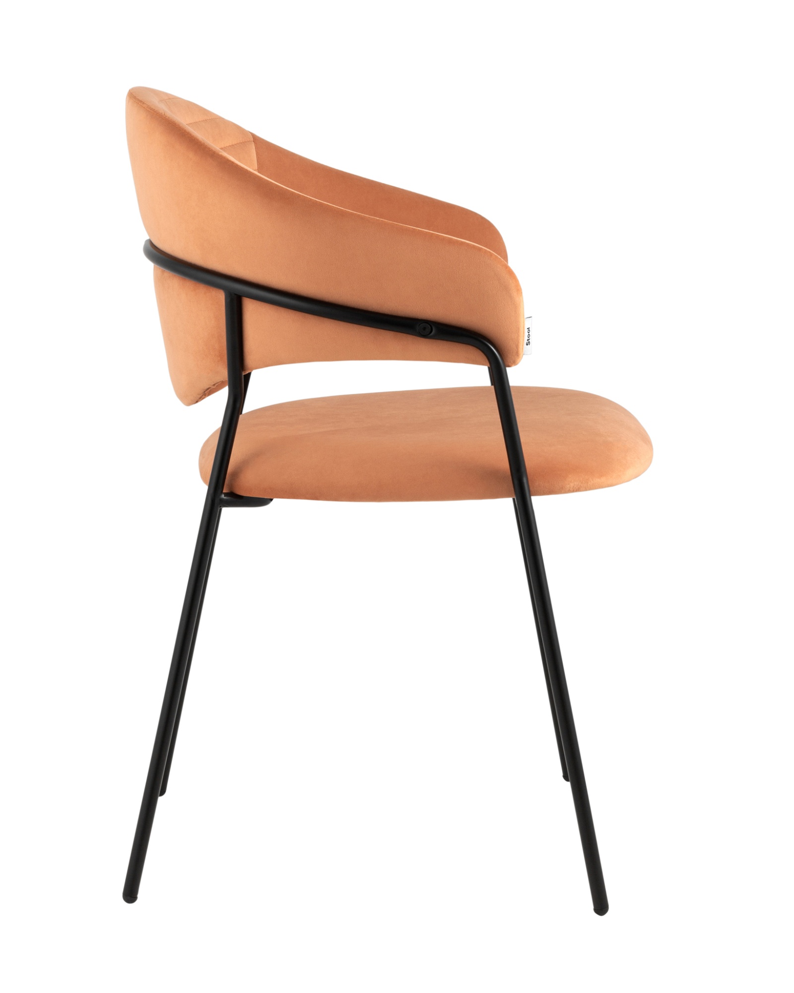 Стул Алексис велюр оранжевый Stool Group