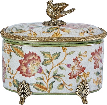 Шкатулка с птичкой Glasar 31G2233/B788C/X1799