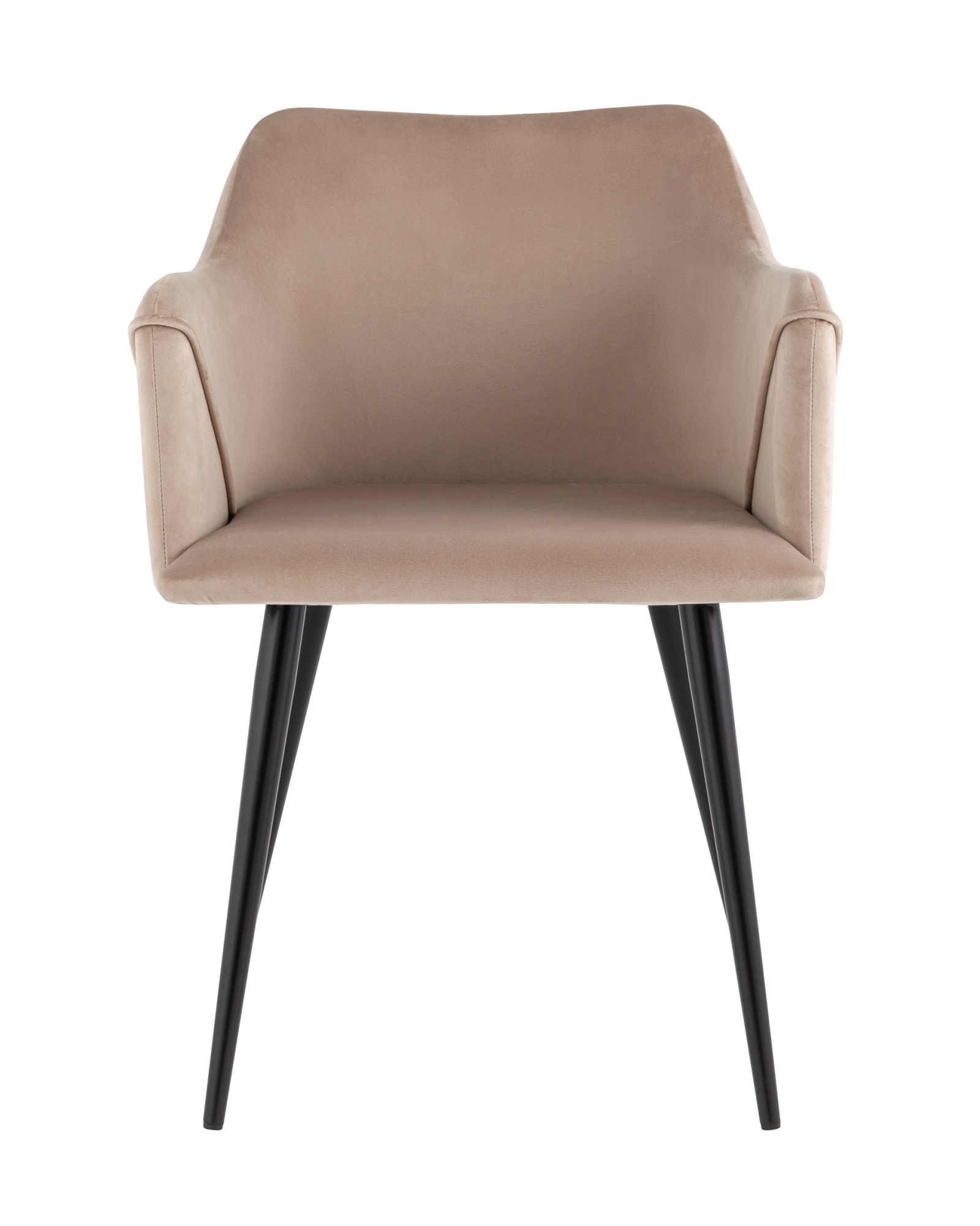 Стул с подлокотниками Джоэл велюр бежевый Stool Group