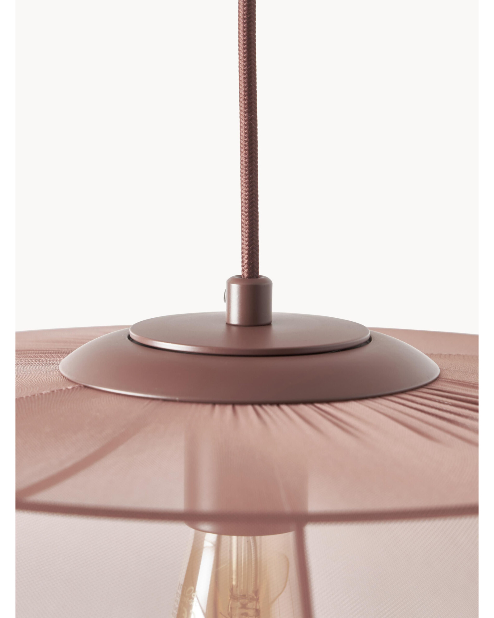 Пудрово-розовый подвесной светильник Бьорн Louvre Home 21008-1DB