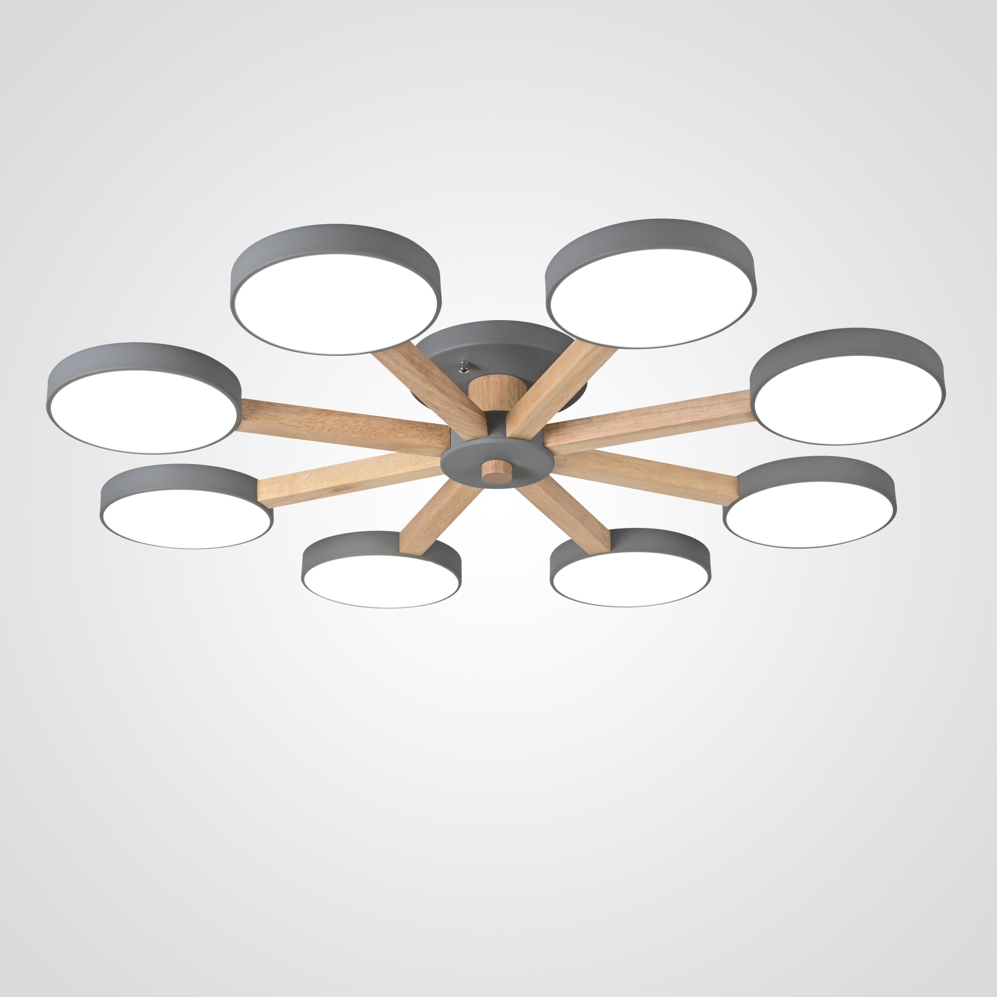 Потолочная люстра TURNA 8 Gray by ImperiumLoft