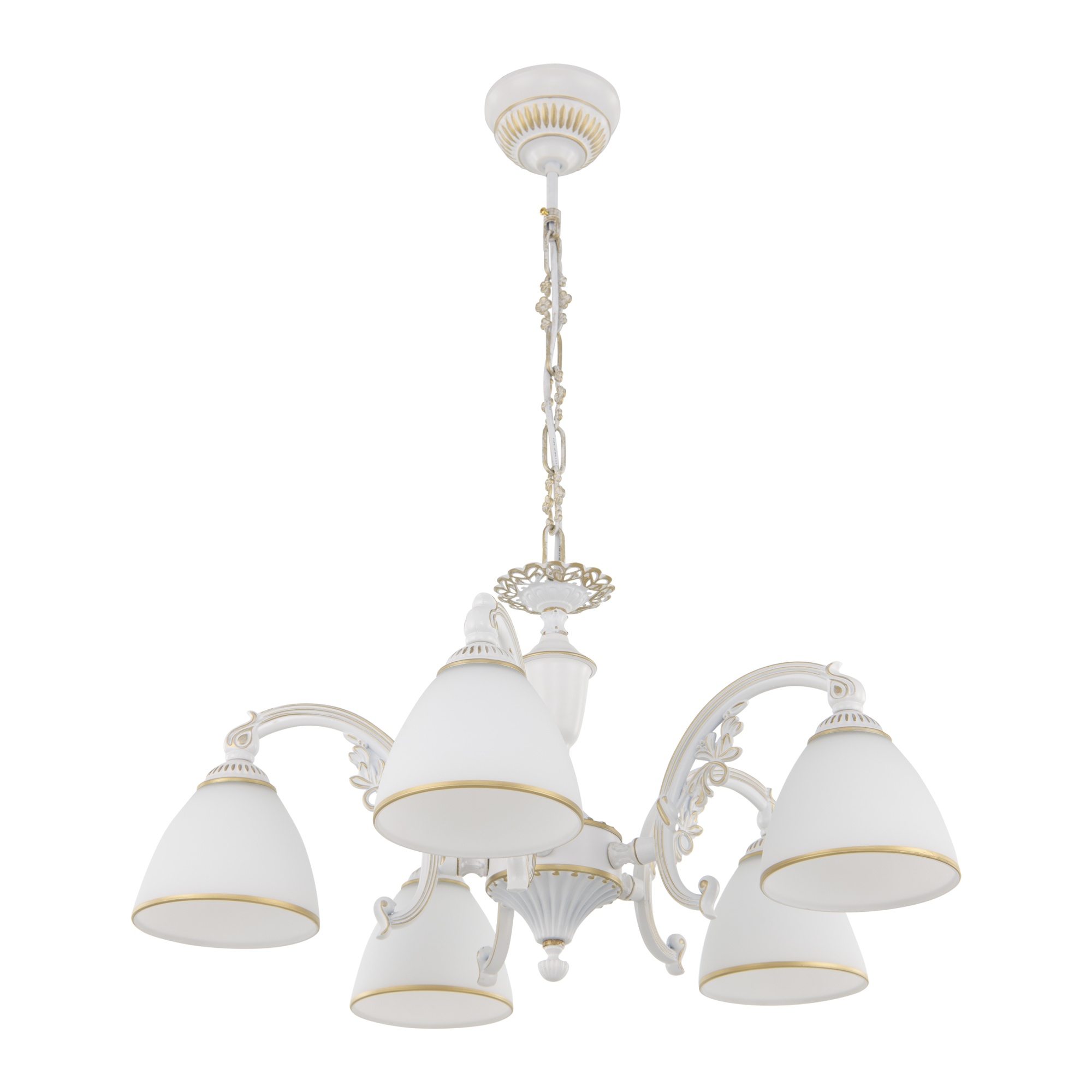 Люстра с плафонами 341837/5 WT+G Arte Milano