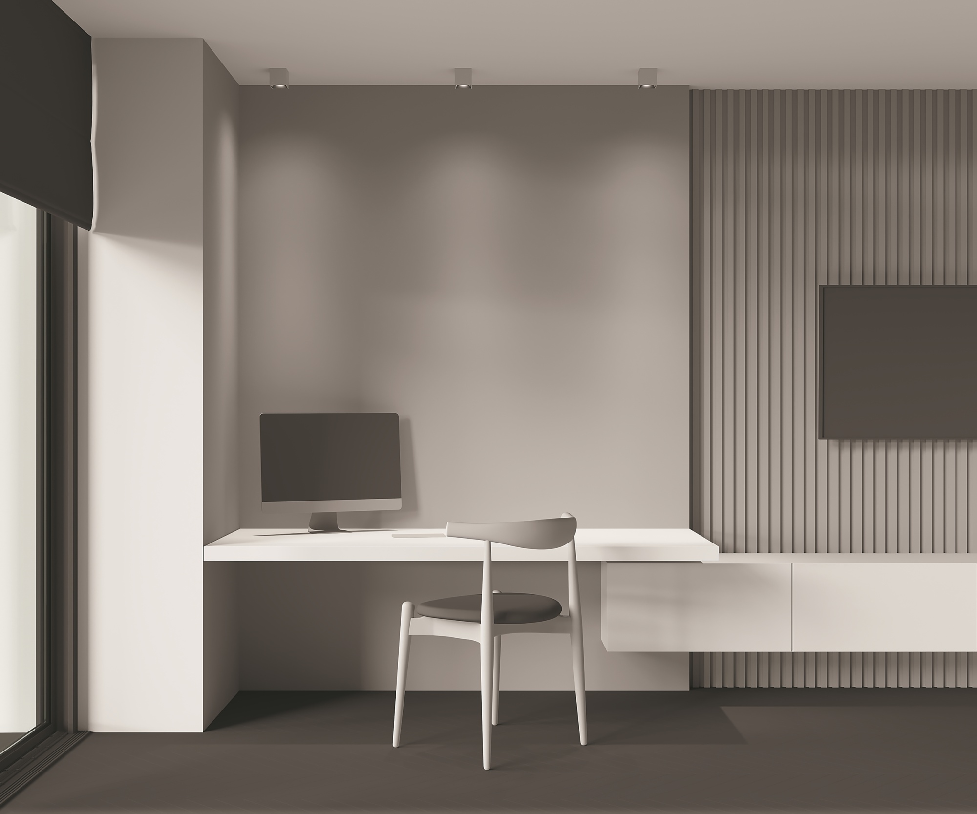 Потолочный светильник Technical C065CL-L12W4K-D