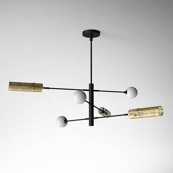 Люстра на штанге SWAY D130 6 lamps by ImperiumLoft