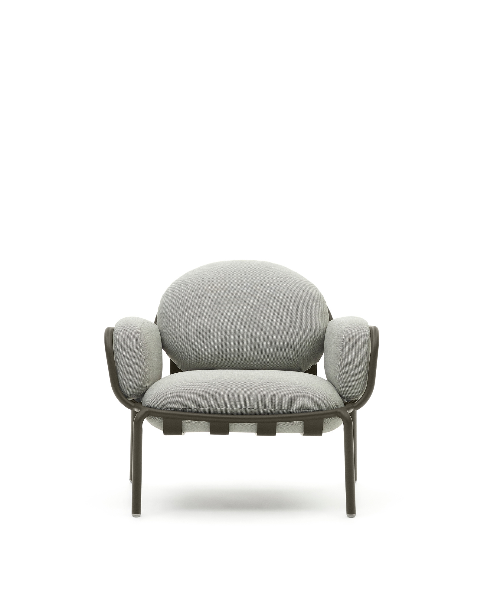 Садовое кресло Joncols серое с зеленой алюминиевой отделкой La Forma 459043