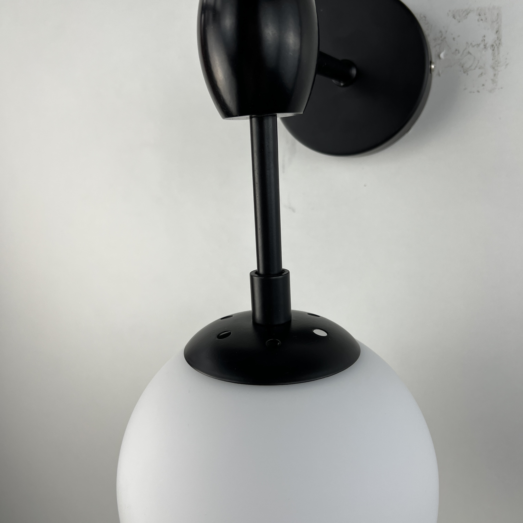 Бра Modo 2 Globes Black And White Glass By Imperiumloft