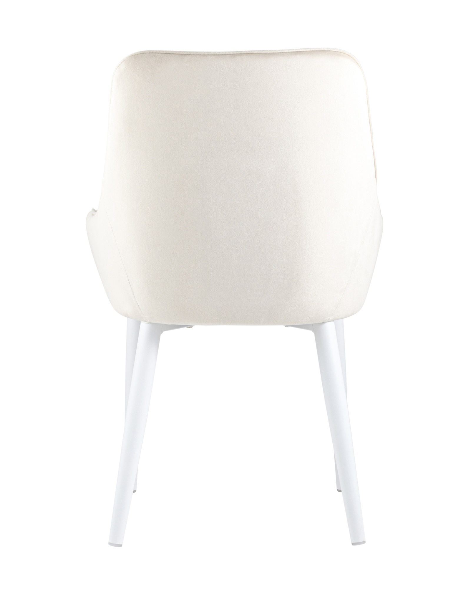 Стул Диана велюр кремовый ножки белые Stool Group