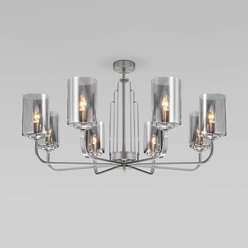 Люстра на штанге Eurosvet 60138/8 сатин-никель