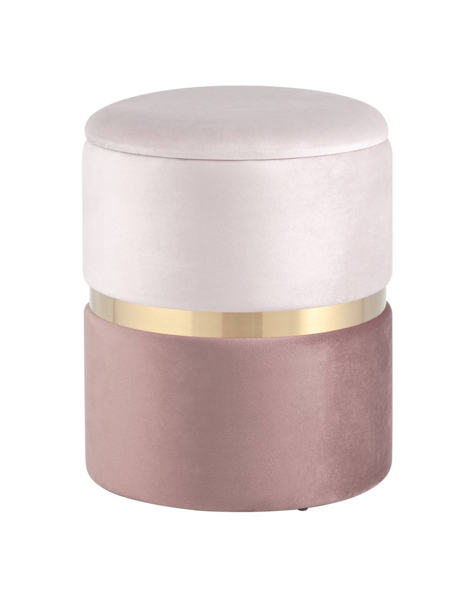 Пуф Кэрри с ящиком велюр розовый Stool Group