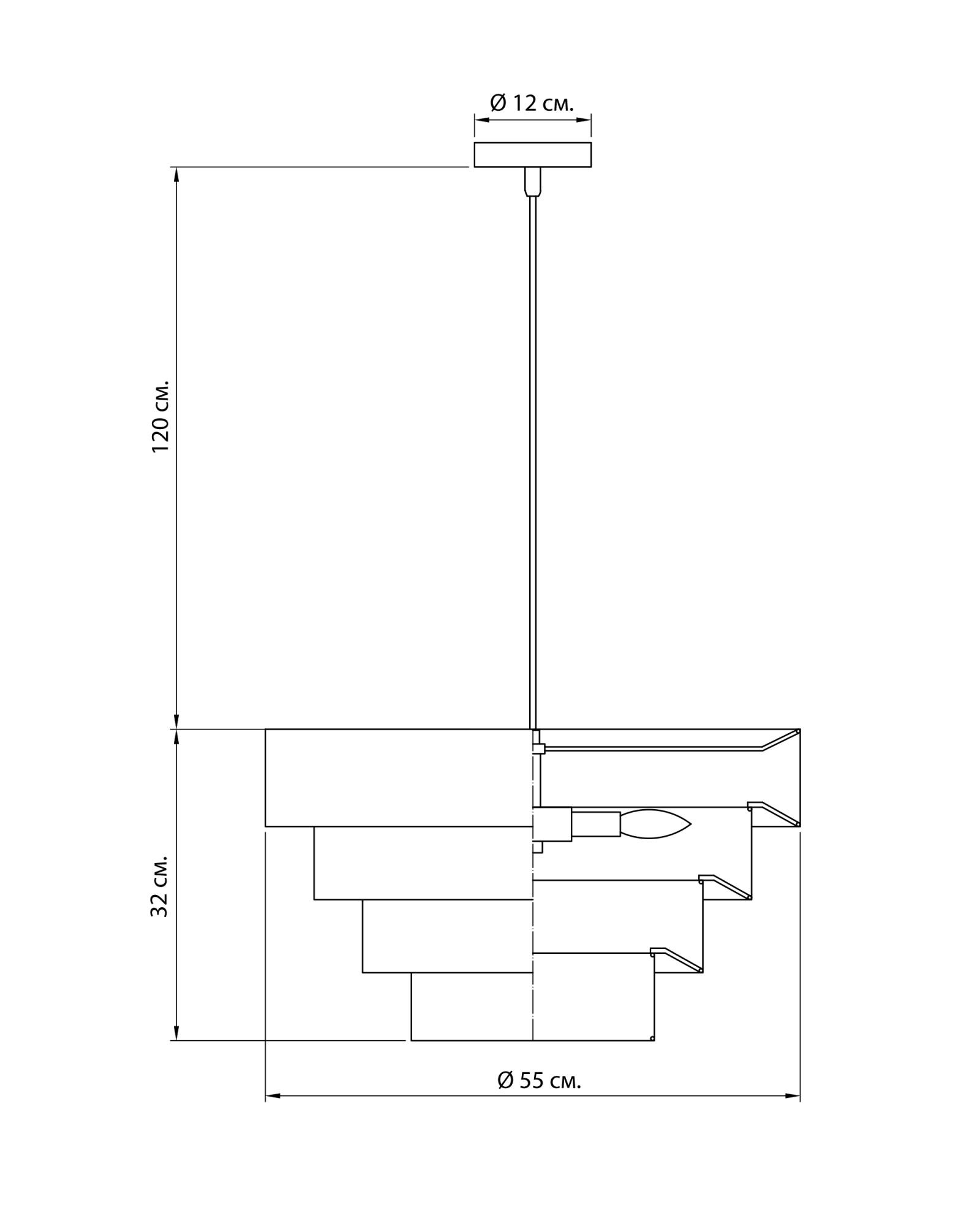 Бежевая люстра Орсен Louvre Home LHLCH410324SWL