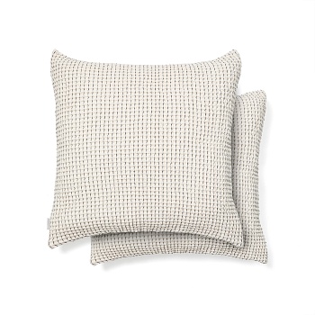 Mabile Комплект из 2 жаккардовых подушек в синюю полоску из 100% хлопка 50 x 50 La Forma (ex Julia Grup)