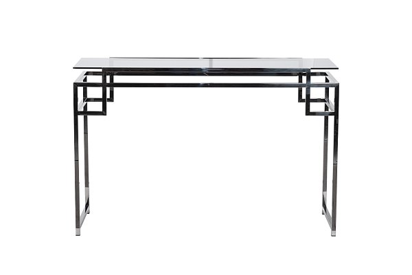 Консоль темное стекло/темный хром Garda Decor 47ED-CST162BL