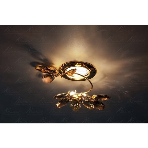 Встраиваемый светильник Kantarel Flourish CD 024.2.2/13 golden teak