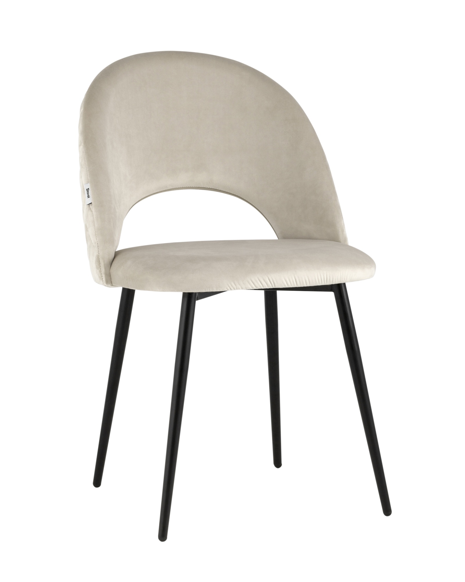 Стул Меган NEW велюр с ромбами бежевый Stool Group