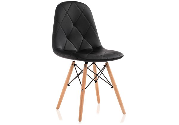 Стул деревянный Woodville Kvadro 1 black / wood 15366