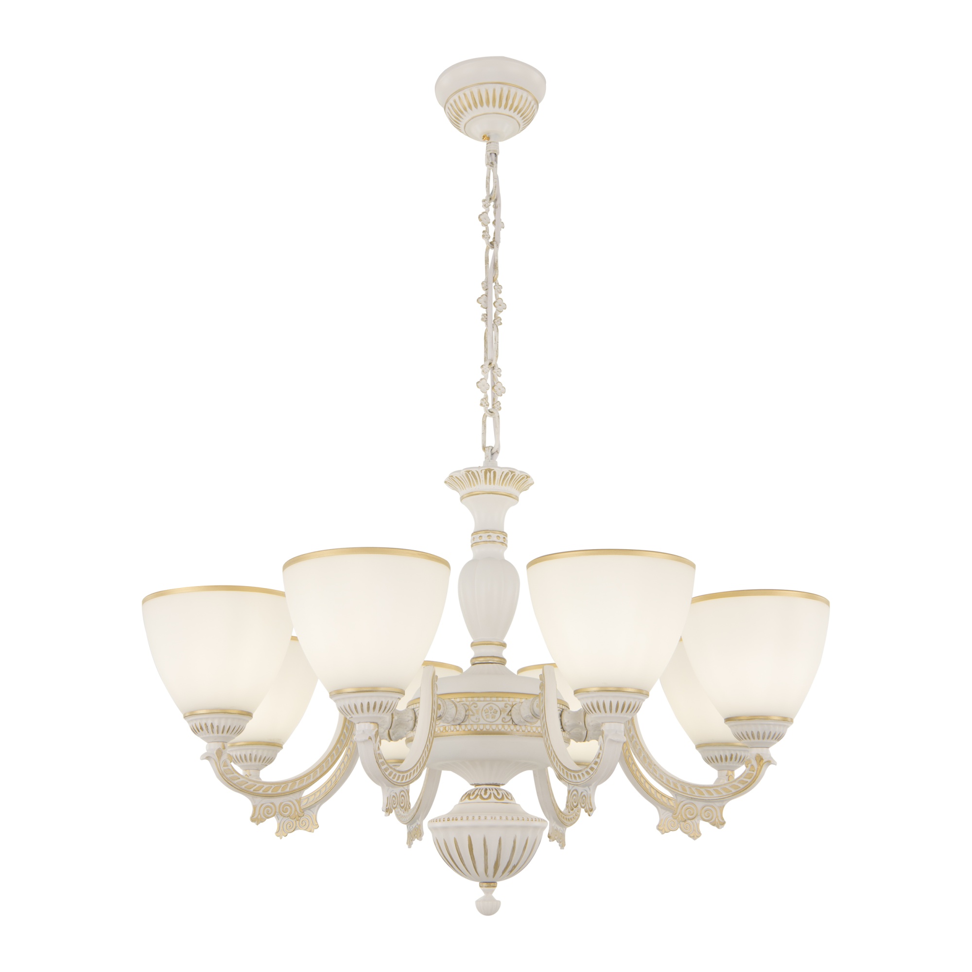 Люстра с плафонами 342837/8 WT+G Arte Milano