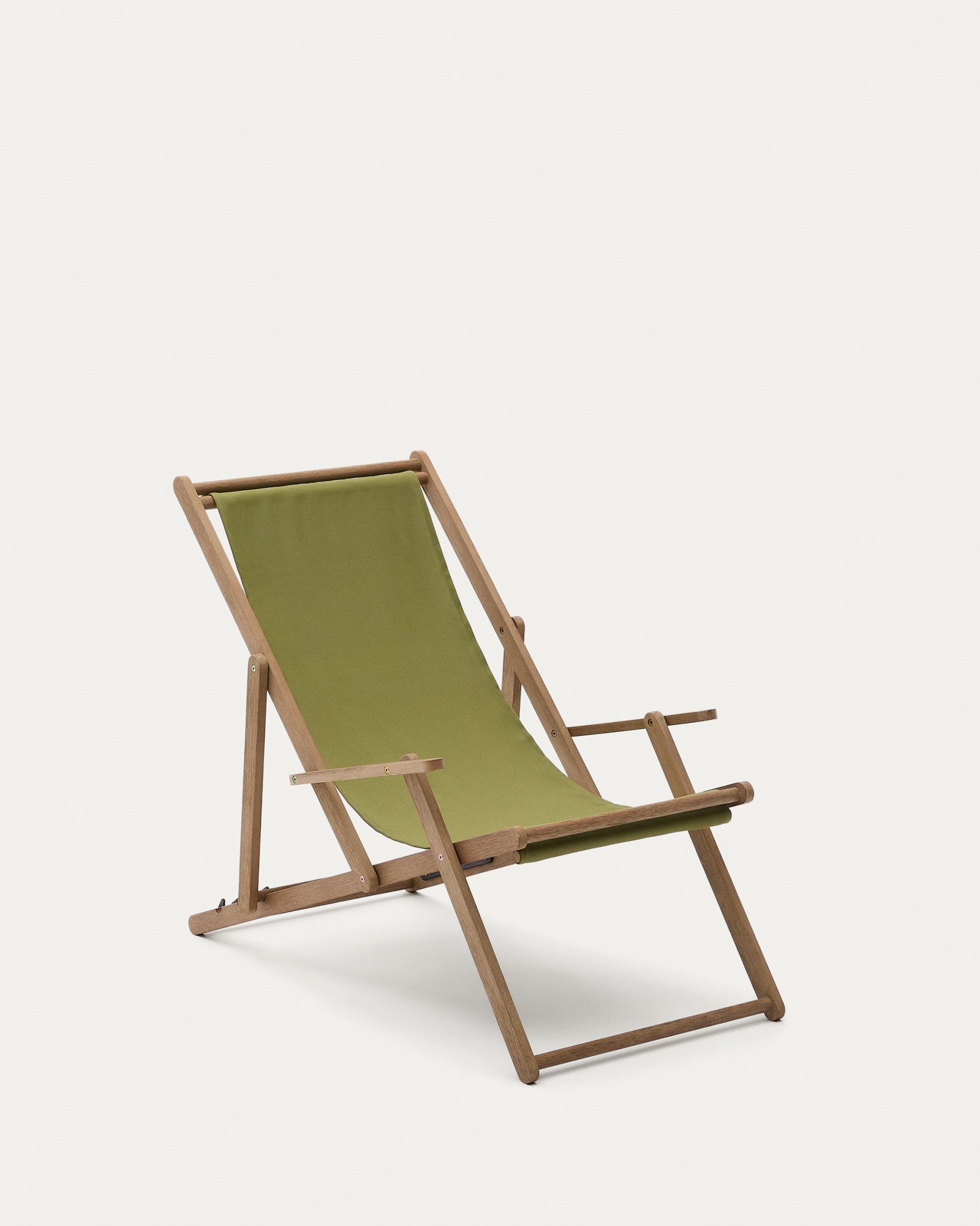 Складное кресло Vilara из акации для улицы салатового цвета La Forma (ex Julia Grup)