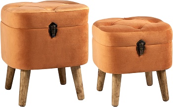 Пуфы с крышкой, набор Glasar 49-307/BM