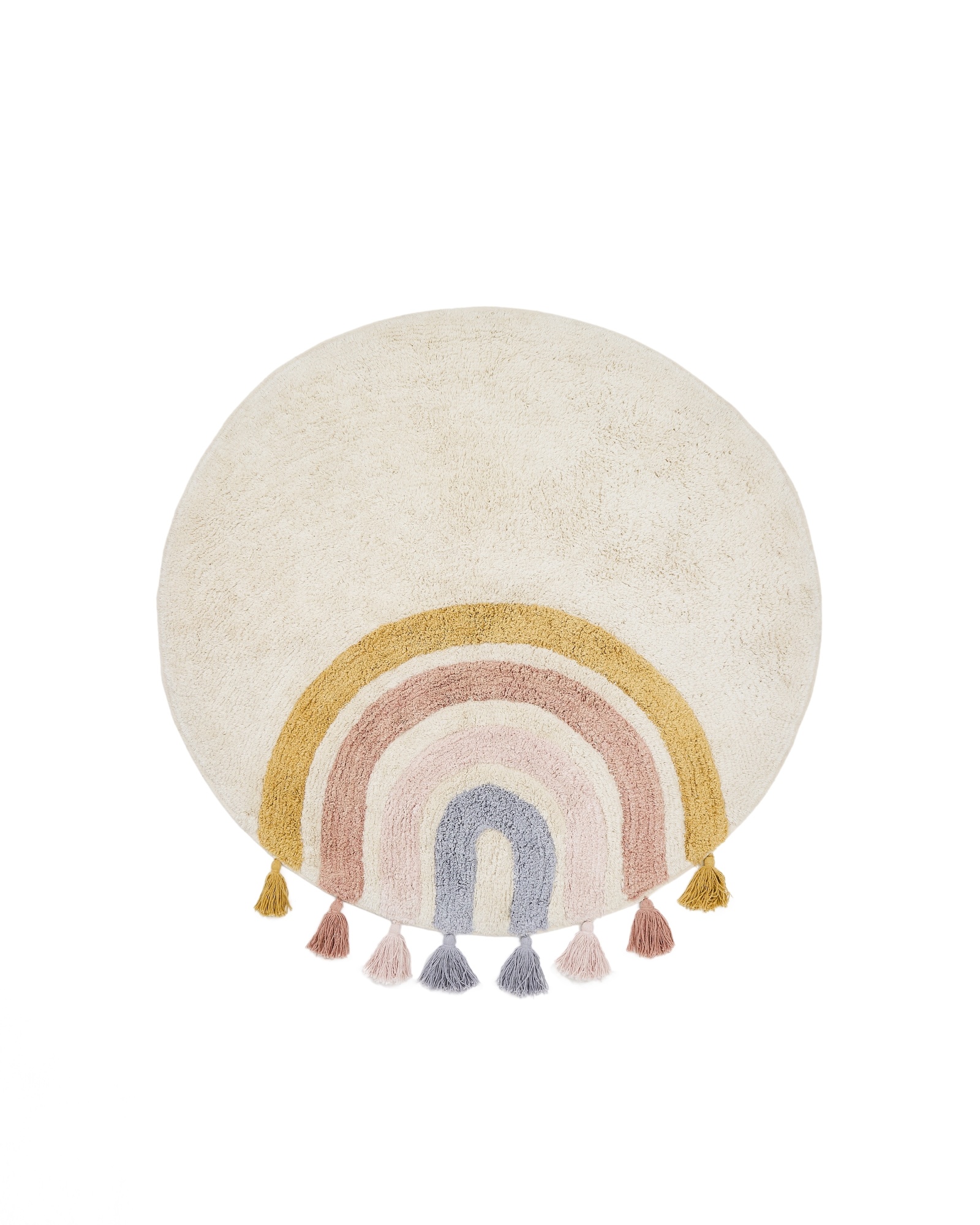 Круглый ковер Tadea 100% хлопок разноцветная радуга Ø 100 см La Forma (ex Julia Grup)