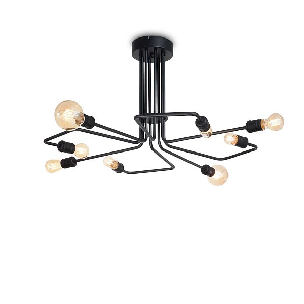 Потолочный светильник Ideal Lux TRIUMPH PL8 NERO 242378