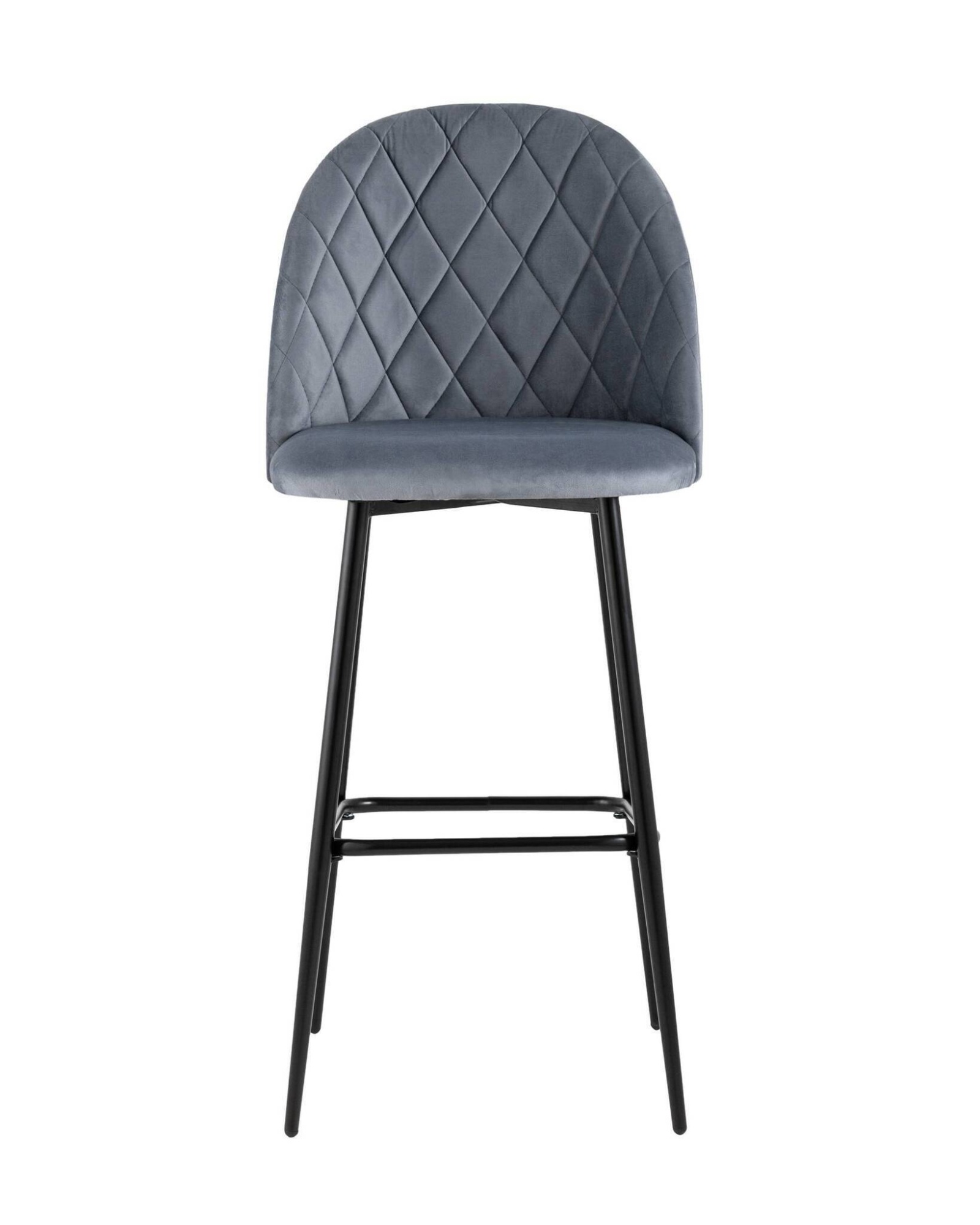 Стул барный Марсель велюр серый Stool Group