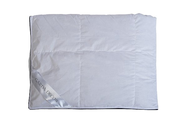 Одеяло "Омега" 140х205см 100% серый гусиный пух Garda Decor 104BP-OETD15- BEL