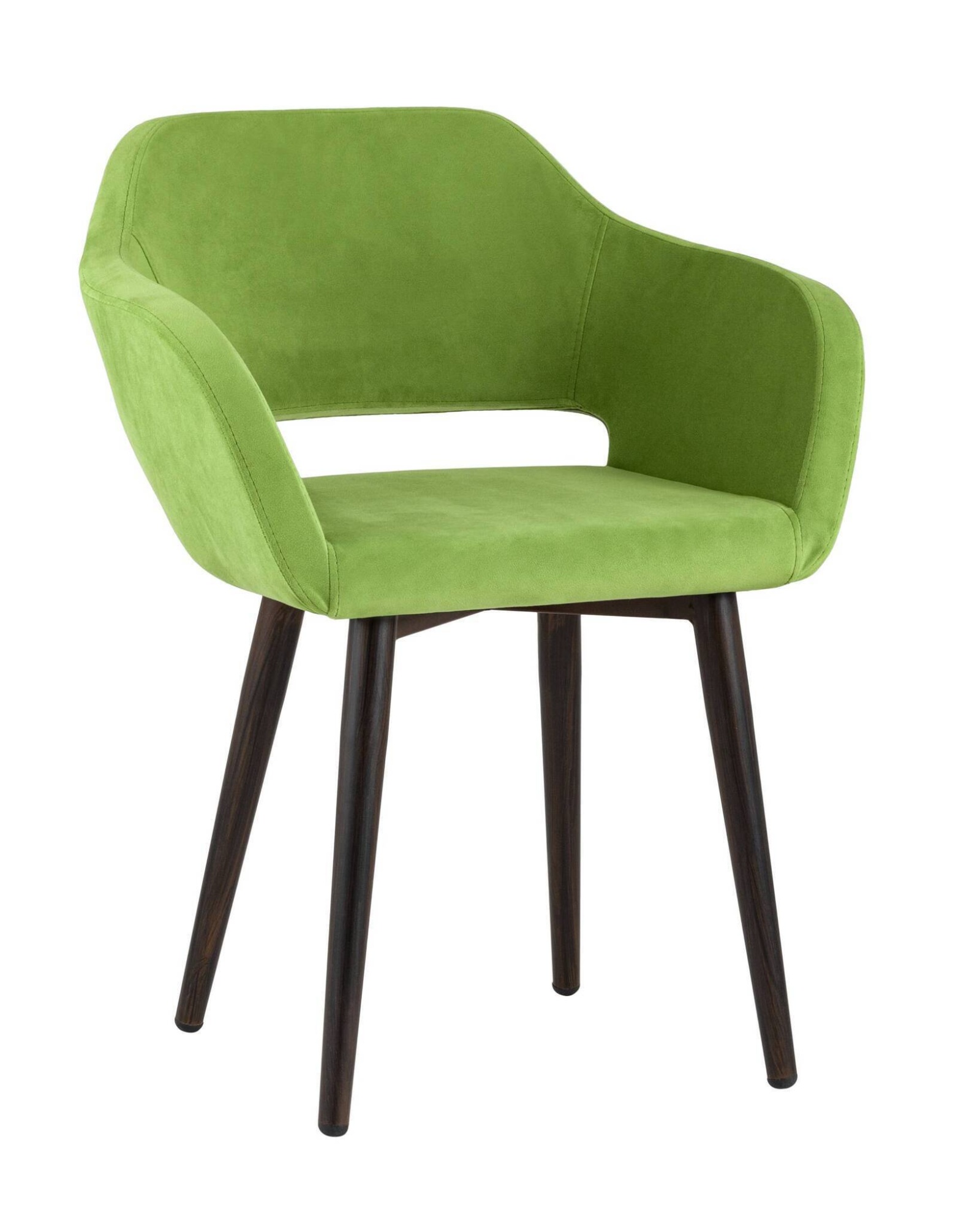 Стул с подлокотниками Саймон велюр травяной Stool Group