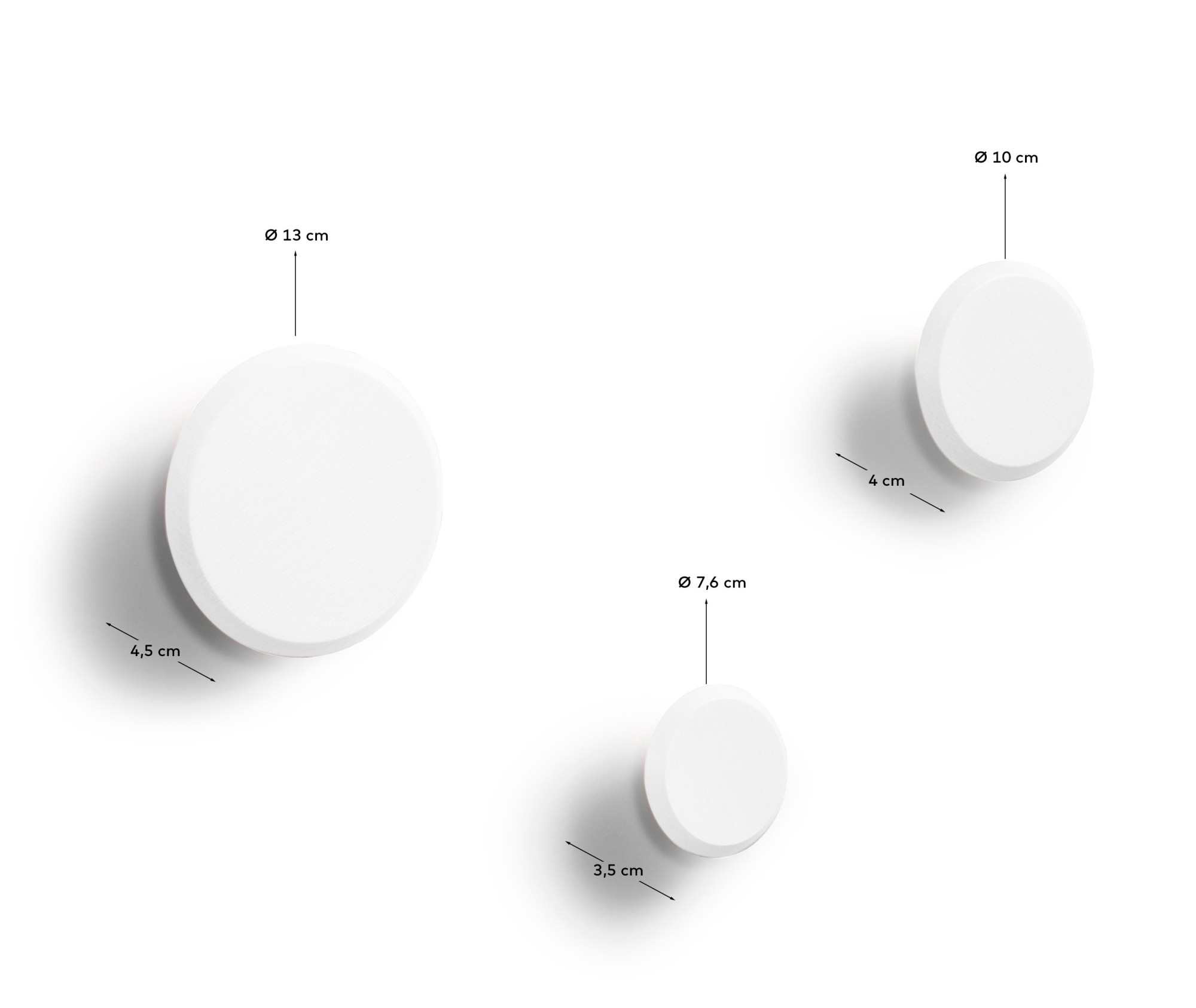 Nadua Набор вешалок белого цвета La Forma (ex Julia Grup)