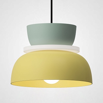 Подвесной светильник ILO D22 mint/yellow by ImperiumLoft