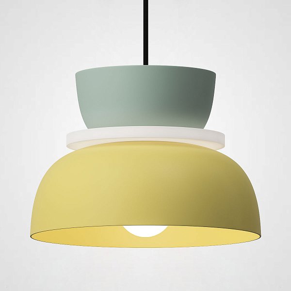 Подвесной светильник ILO D22 mint/yellow by ImperiumLoft