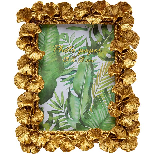 Фоторамка Ginkgo Leaf Gold 20x24cm KARE 56503