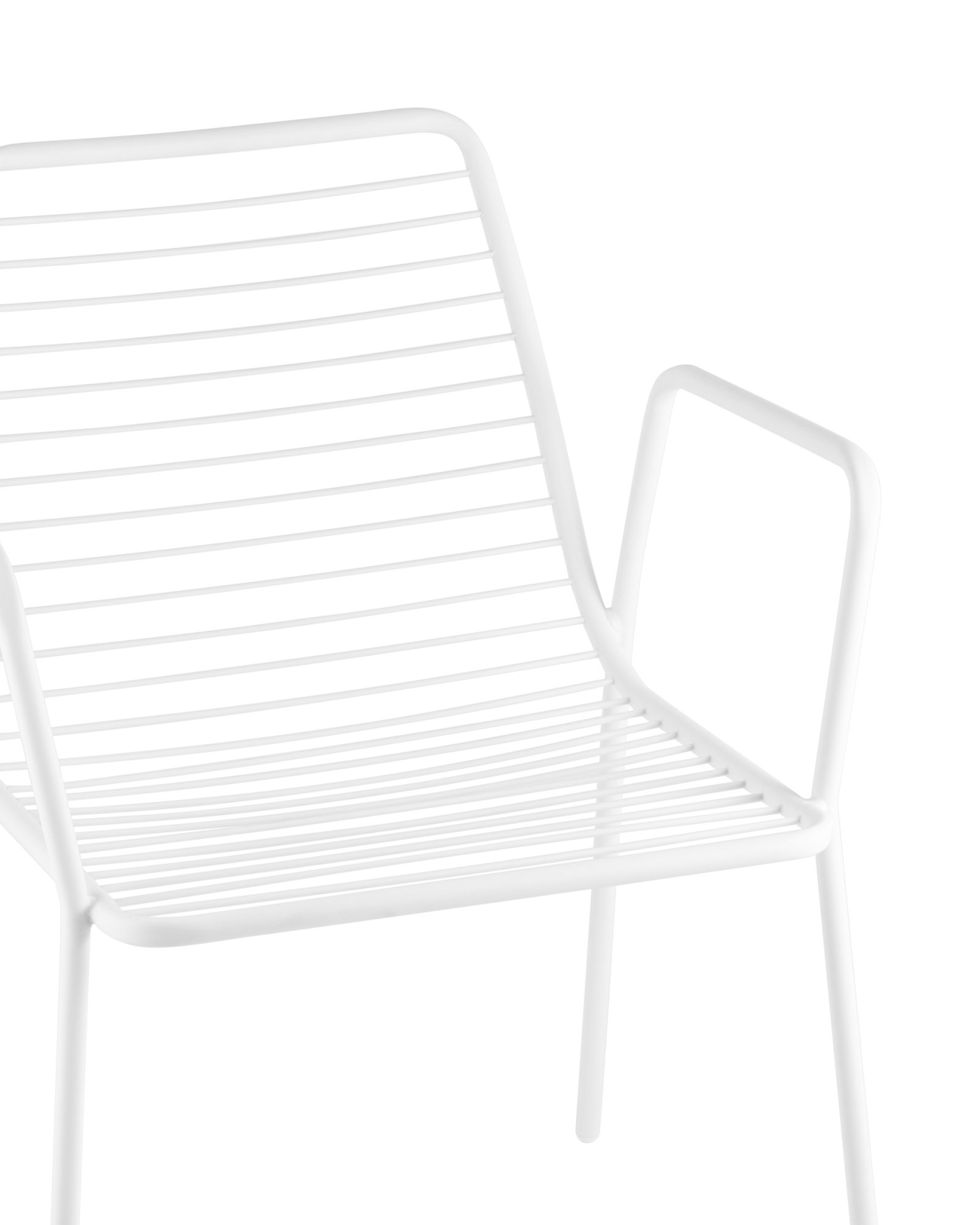 Стул с подлокотниками Дели металл белый Stool Group