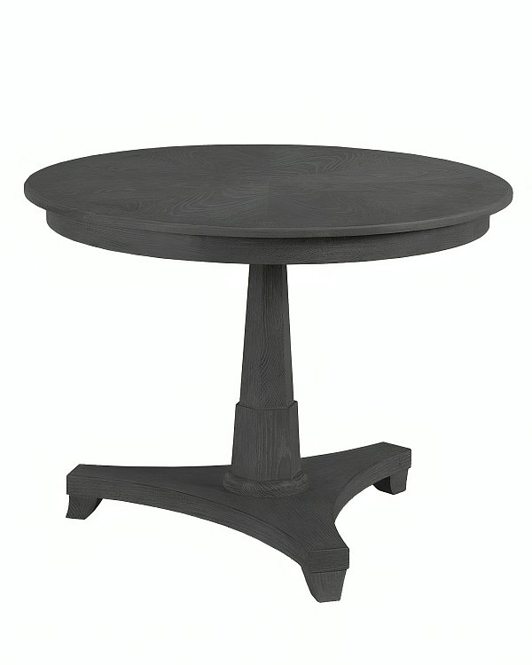 Чёрный обеденный стол из дуба Парма Louvre Home LHFDT1197HLN black oak