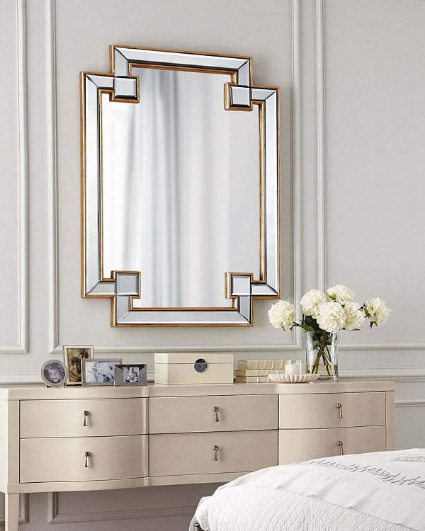 Зеркало в золотой раме Честер Louvre Home LHVM51